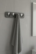 Koyu Gri Galvaniz Metal Çok Amaçlı Askılık - Modern Banyo Ve Antre Askısı