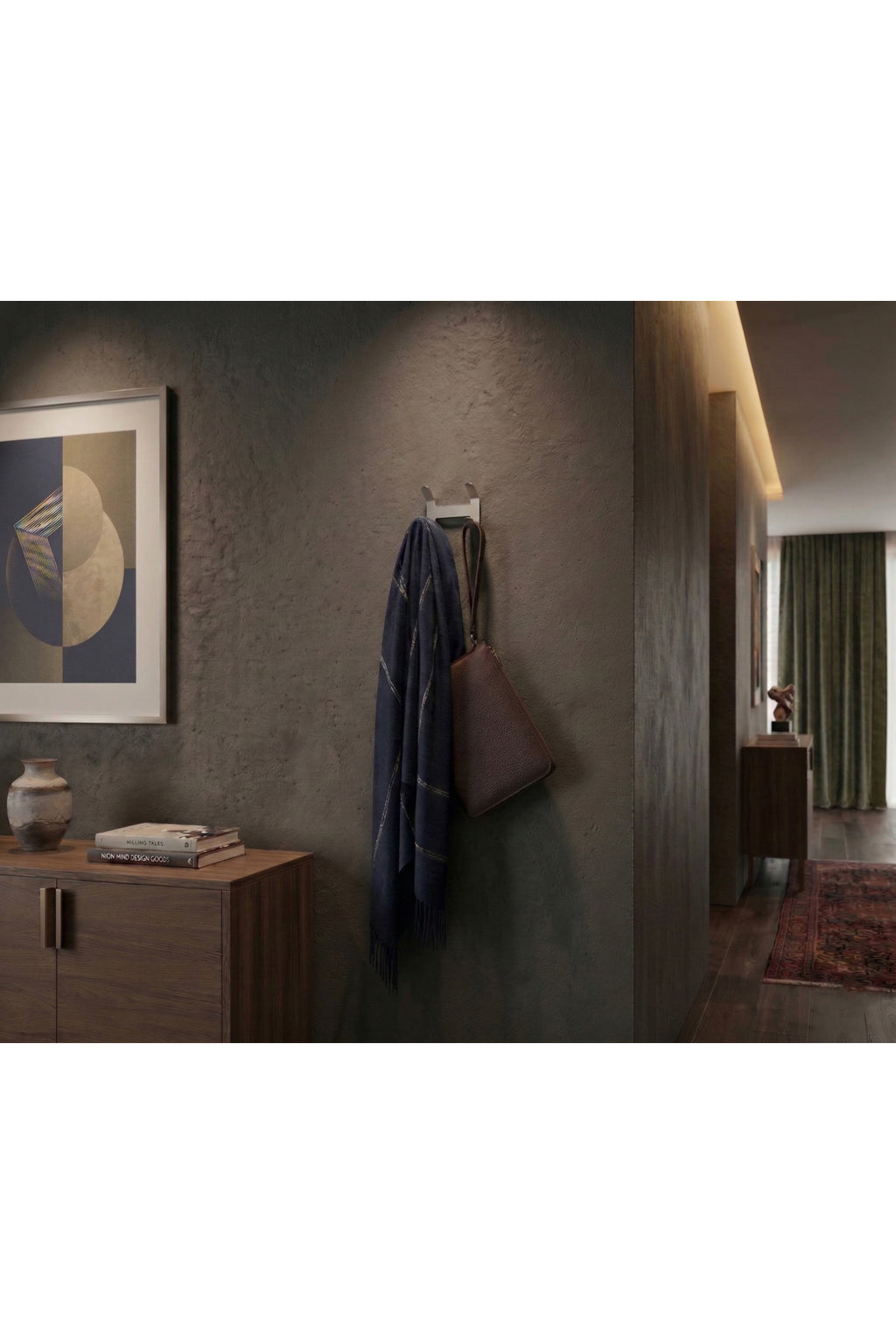 Premium Paslanmaz Çelik Çok Amaçlı Duvar Askısı - Modern Antre Ve Hol Düzenleyici