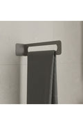 Koyu Gri Galvaniz Metal Havluluk - Modern Banyo Havlu Askısı