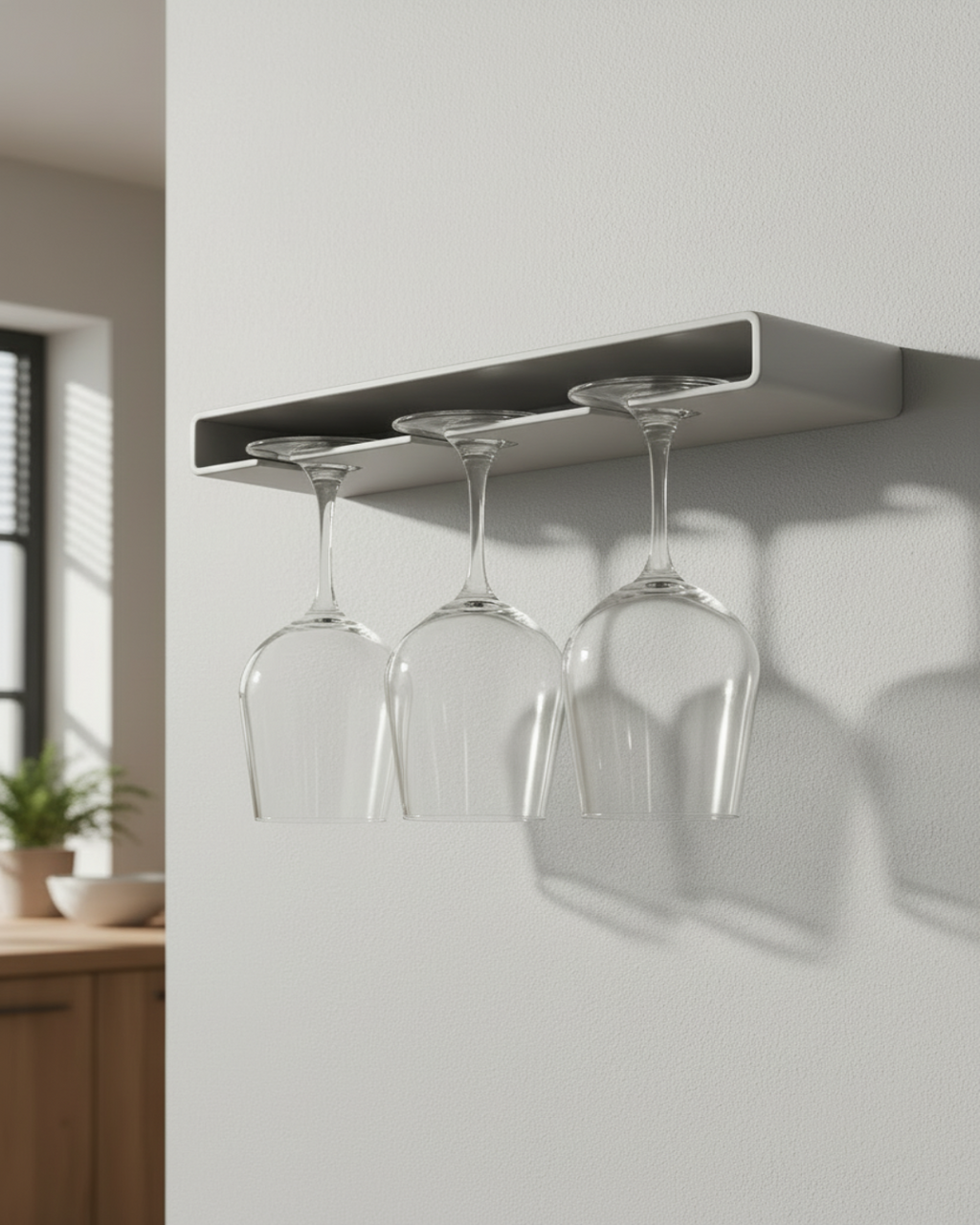 3-Cup Light Gray Holder