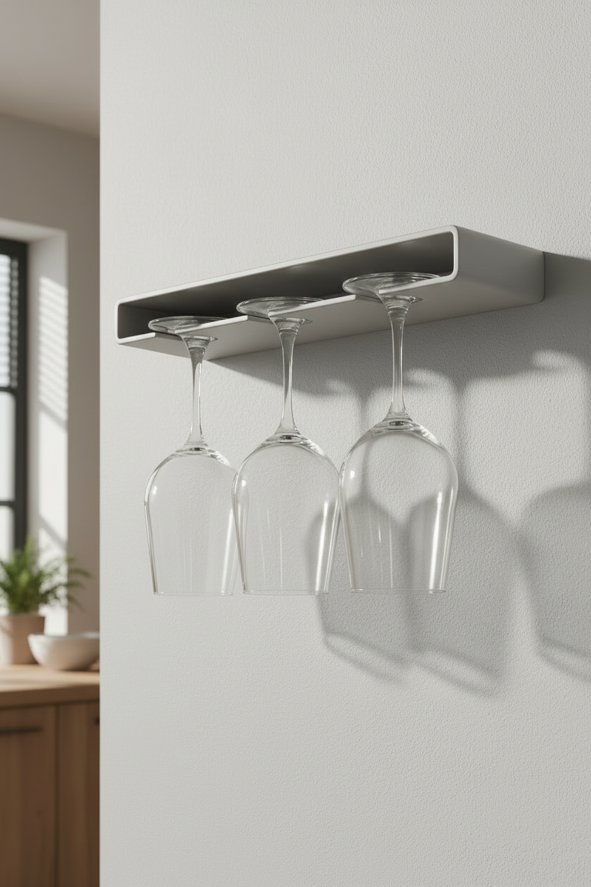 3' lü Bardak Asacağı, Açık Gri Bardaklık