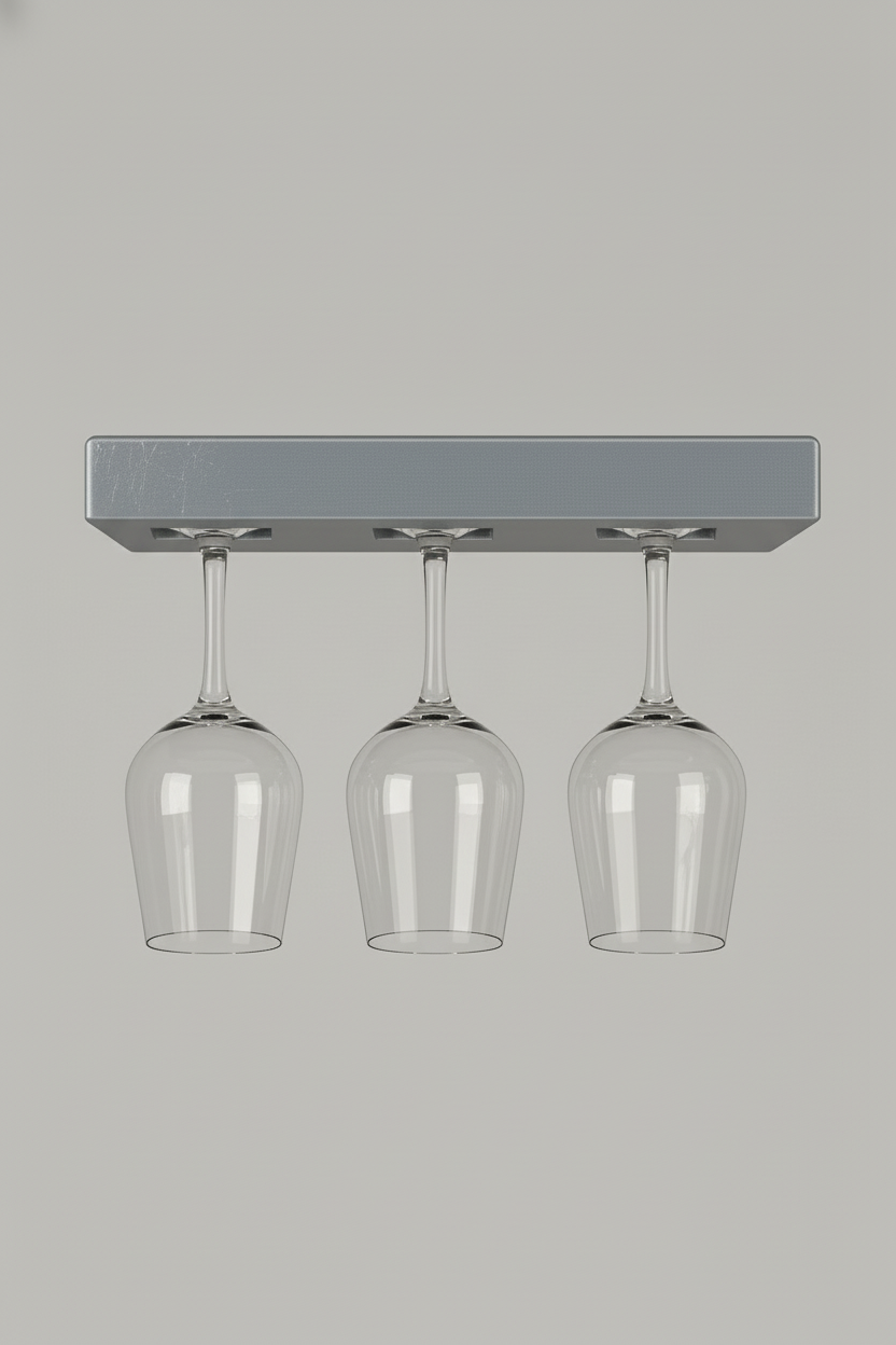 3-Cup Light Gray Holder