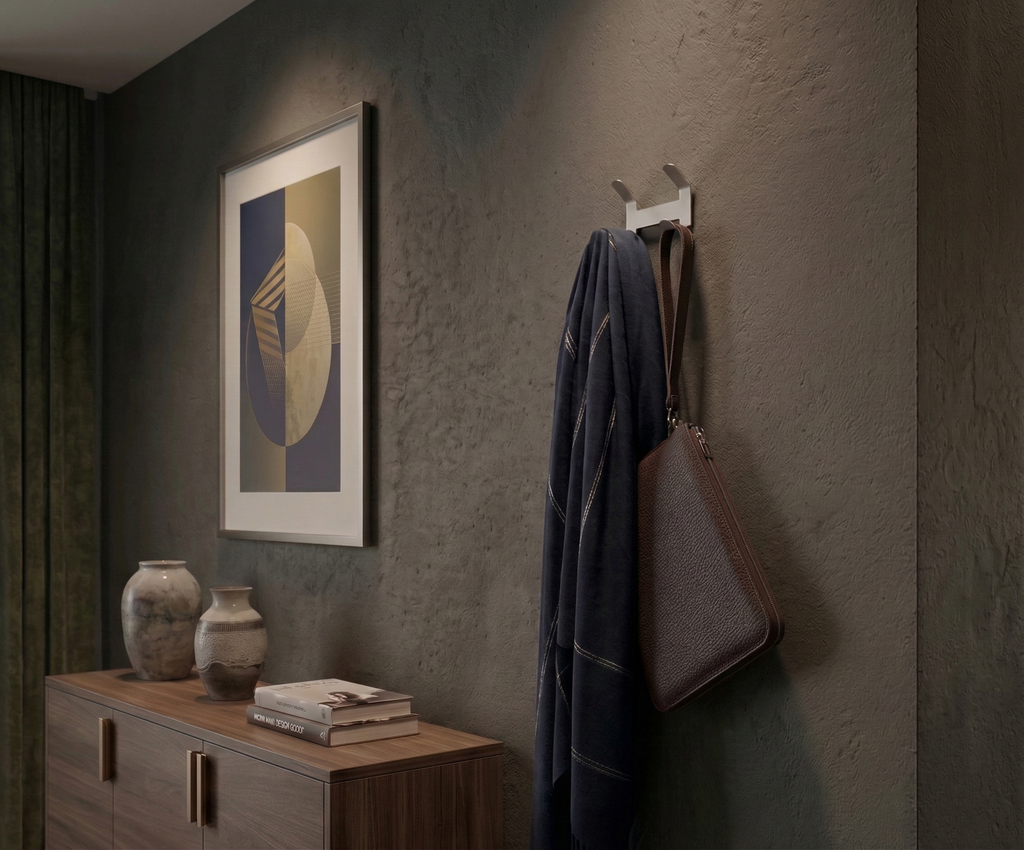 Premium Paslanmaz Çelik Çok Amaçlı Duvar Askısı - Modern Antre Ve Hol Düzenleyici
