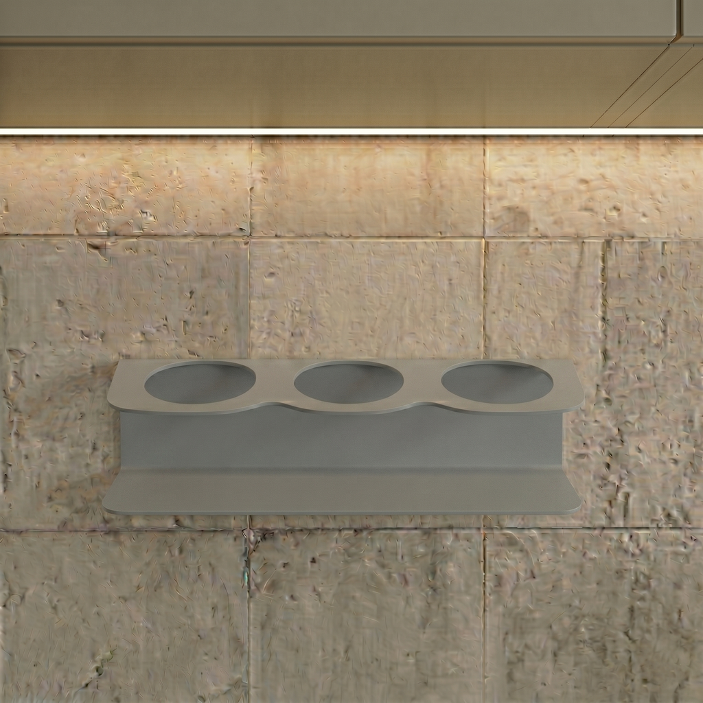 Estetik Form Window Grey Galvaniz Metal Baharatlık - Modüler Düzen