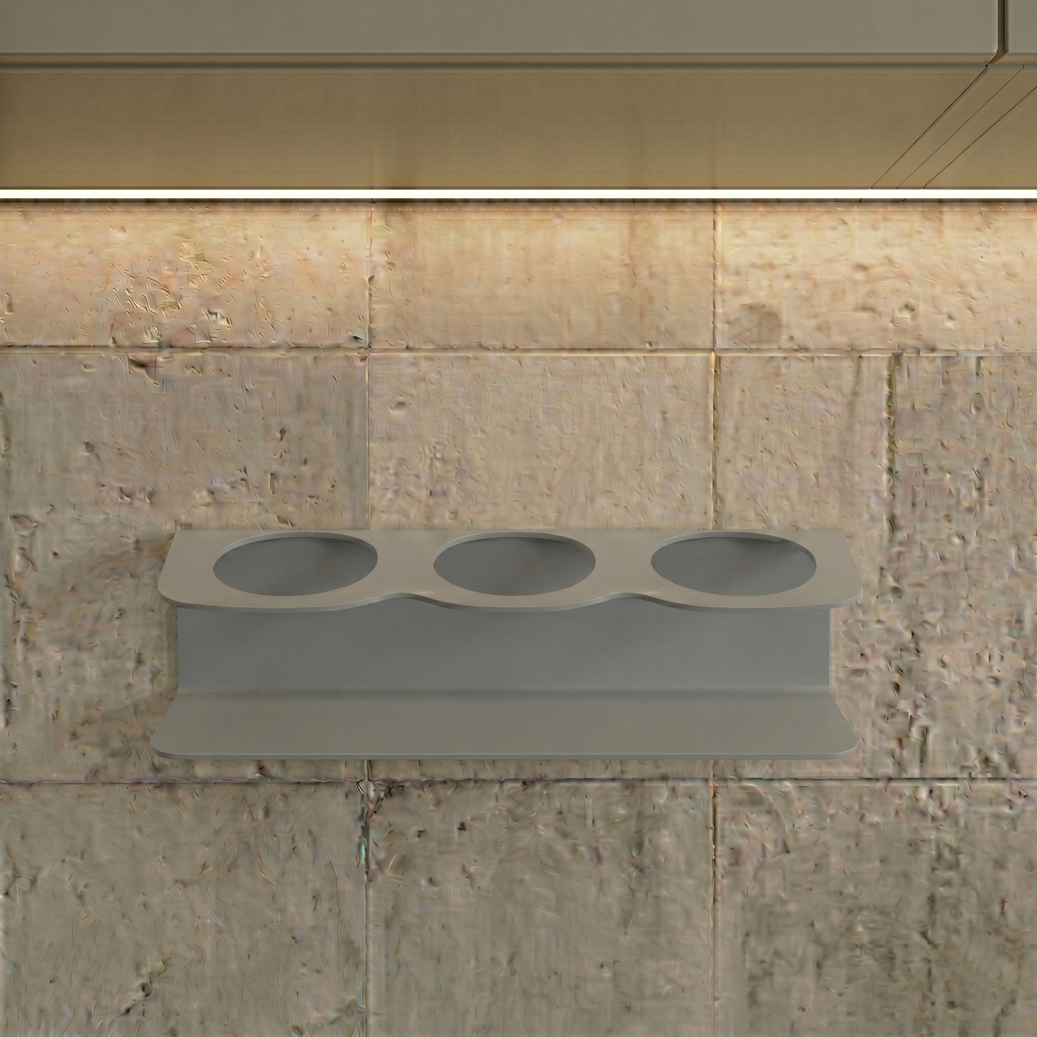 Estetik Form Window Grey Galvaniz Metal Baharatlık - Modüler Düzen