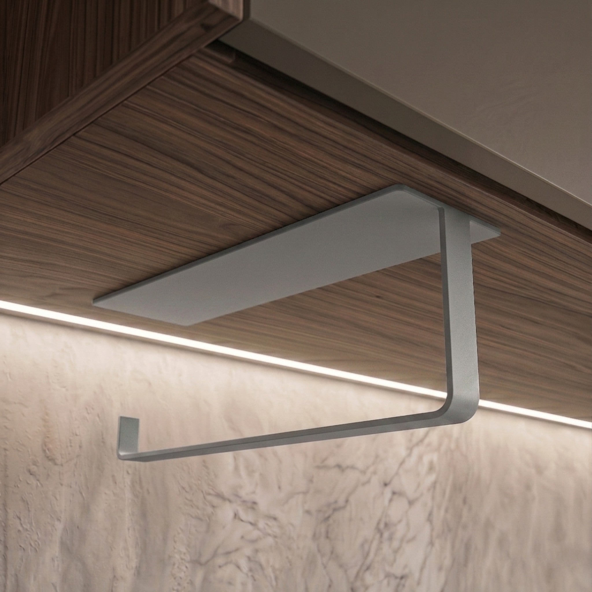 Çok Amaçlı Window Grey Galvaniz Metal Mutfak Havluluğu - Estetik Düzen