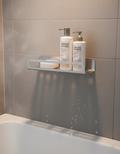 Premium Paslanmaz Çelik Banyo Düzenleyici - Çok Amaçlı Lüks Duş Rafı | Chalybes