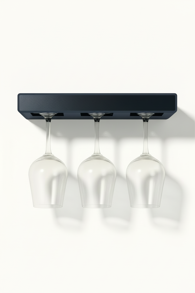 3-Cup Dark Gray Holder