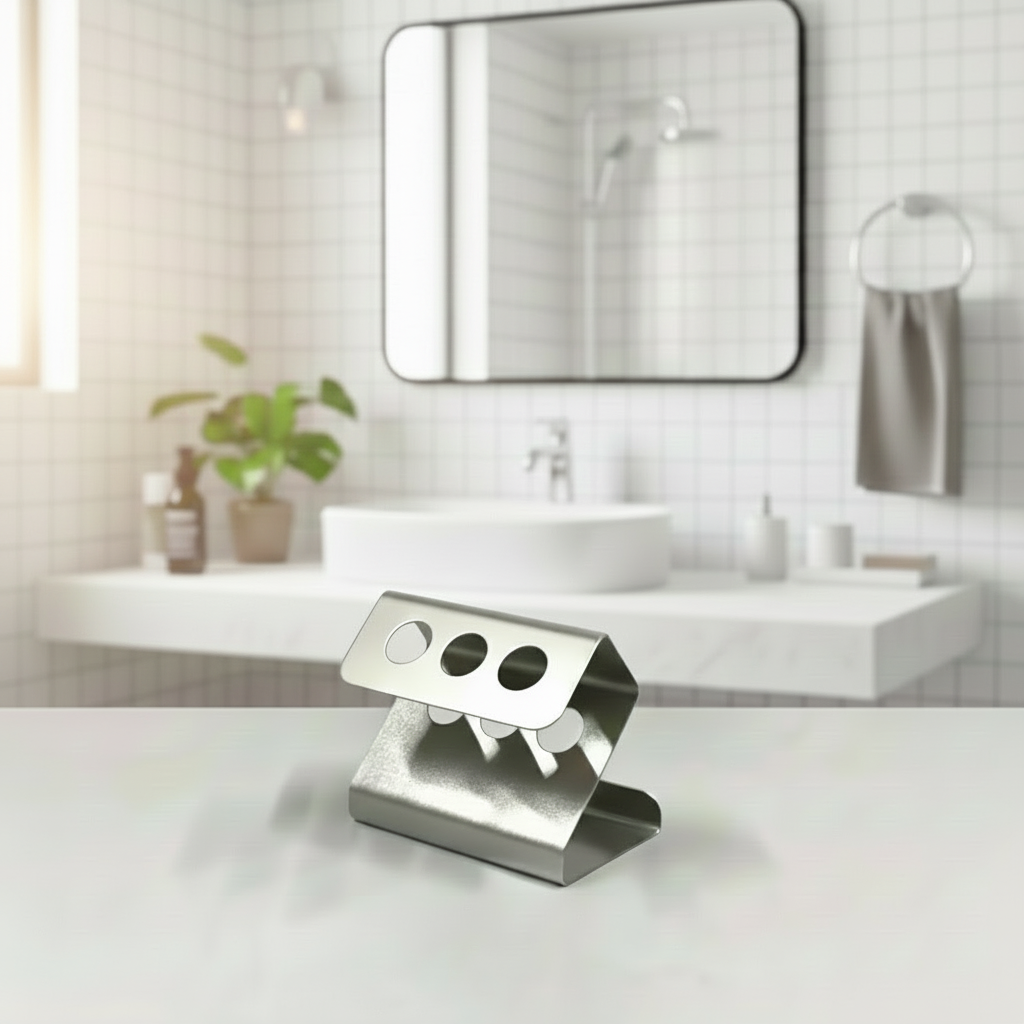 Paslanmaz Çelik Diş Fırçalık – Modern & Şık Banyo Düzeni