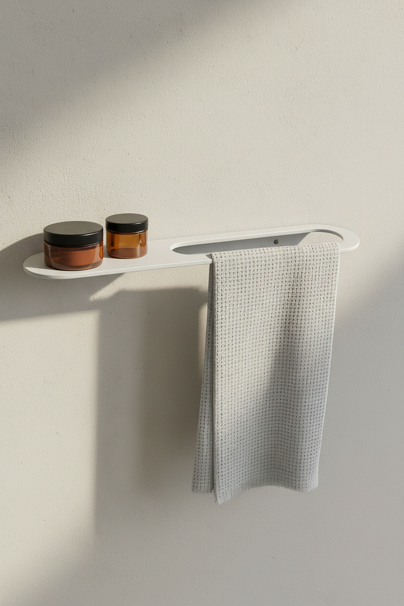 Açık Gri Galvaniz Havlu Asacağı