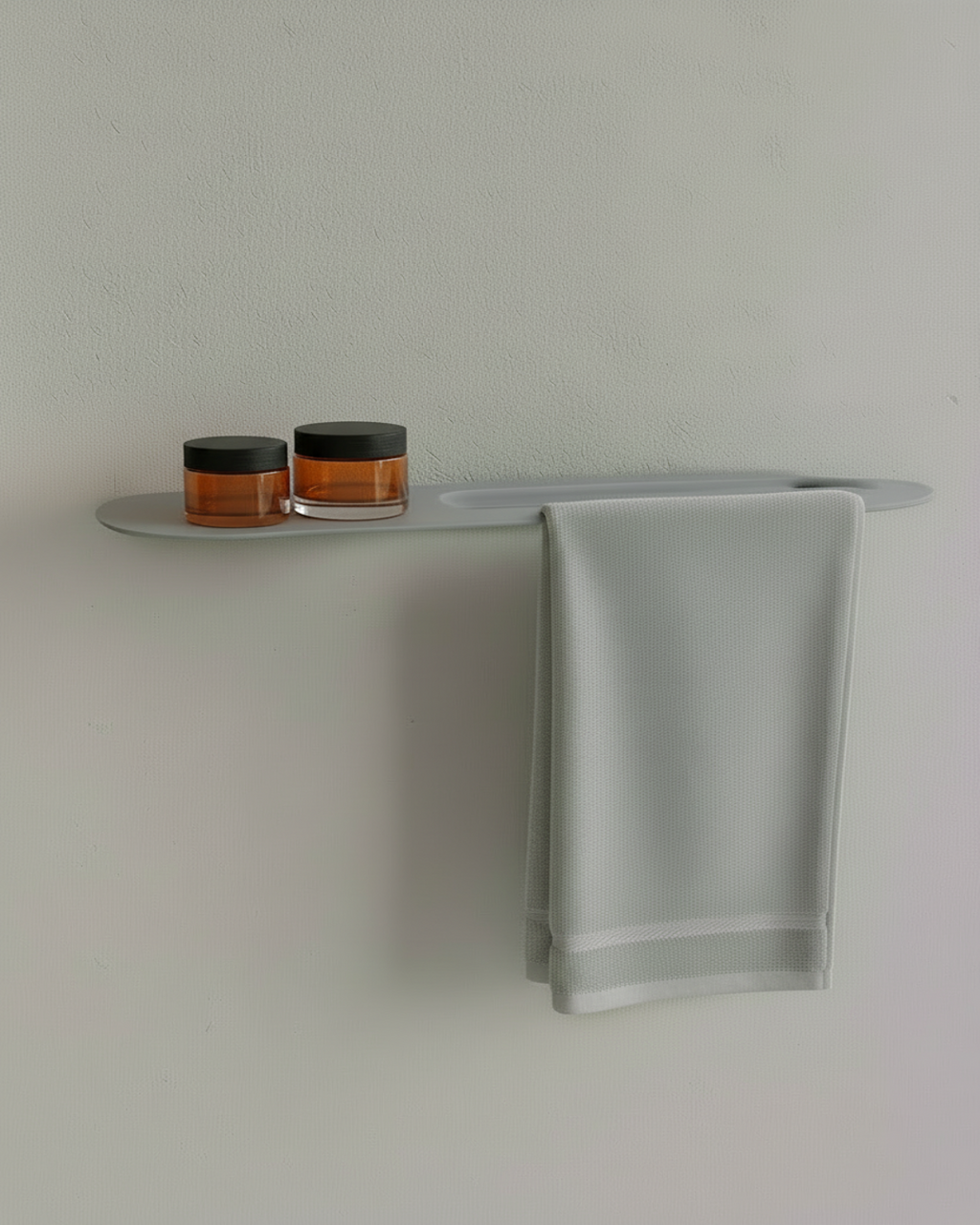 Sturdy Light Gray Towel Holder