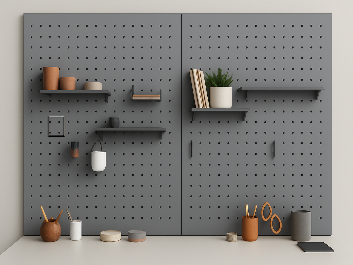Koyu Gri Çok Amaçlı Pano Pegboard