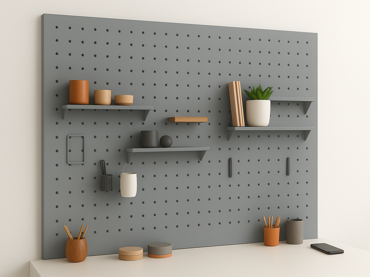 Koyu Gri Çok Amaçlı Pano Pegboard