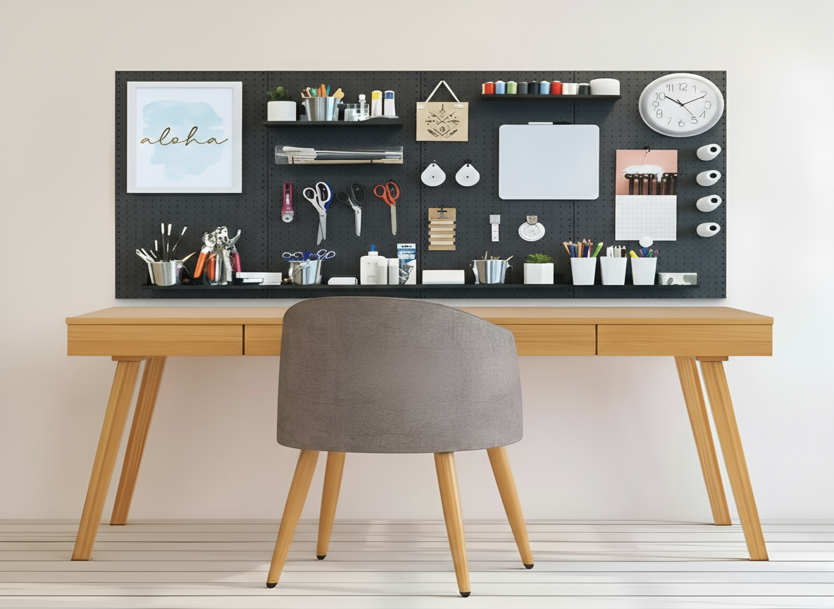 Koyu Gri Çok Amaçlı Pano Pegboard