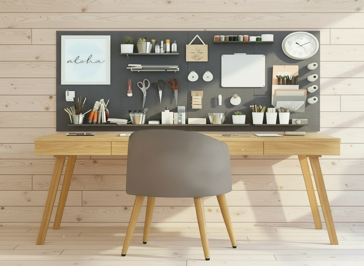 Koyu Gri Çok Amaçlı Pano Pegboard